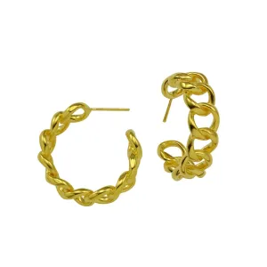Betty Carre Doreen Chain Link Hoop Earrings