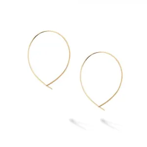 Birks 18K Yellow Gold Hoop Wire Earrings