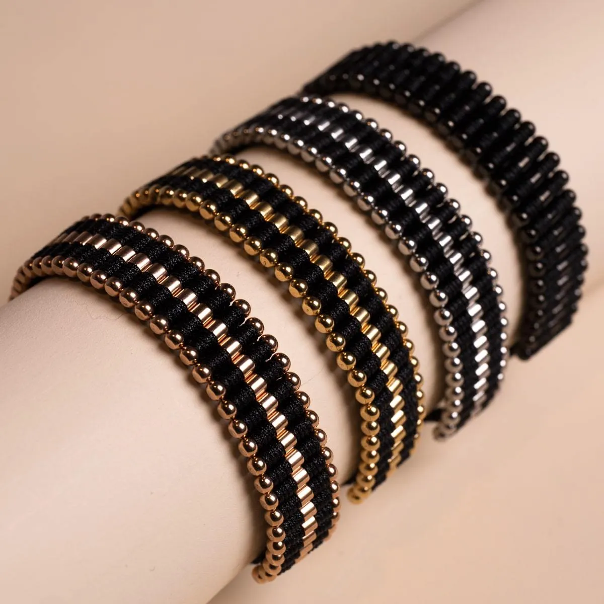 Black | 18k Gold | Amici Bracelet