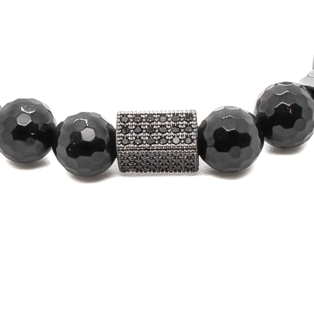 Black Shine Beaded Bracelet