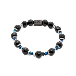 Black Shine Beaded Bracelet
