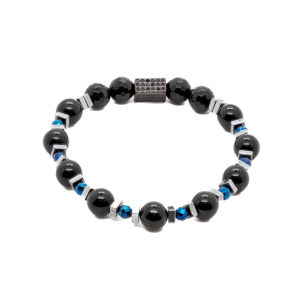 Black Shine Beaded Bracelet