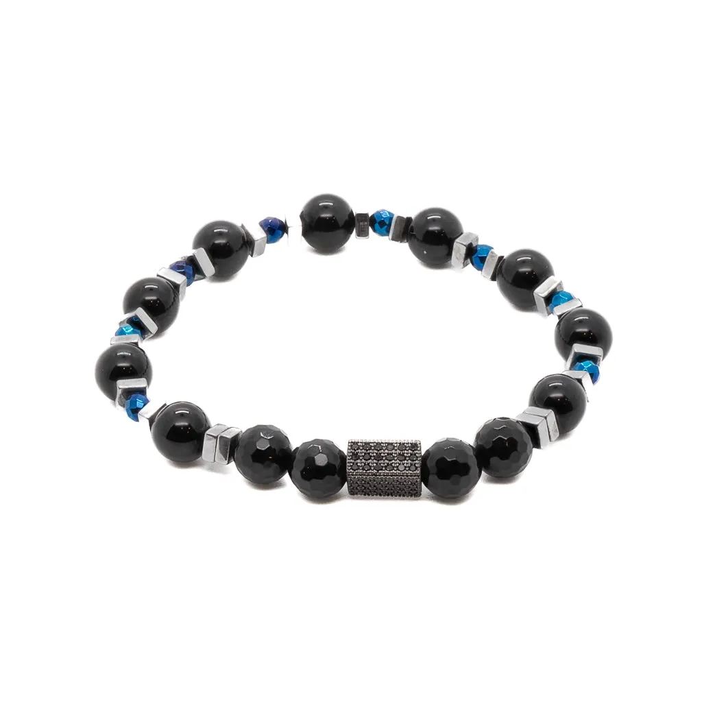 Black Shine Beaded Bracelet