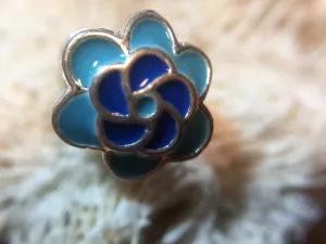 Blooming Flower -Enamel European Spacer Bead/Charm