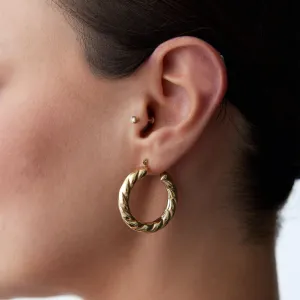 Bombe Twist Hoop Earrings