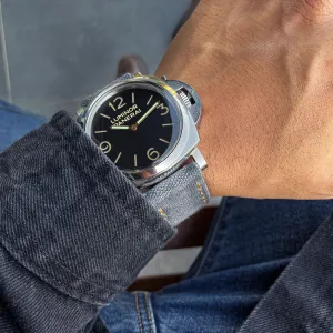 Bosphorus Watch Strap - Rolled Patina Grey Canvas