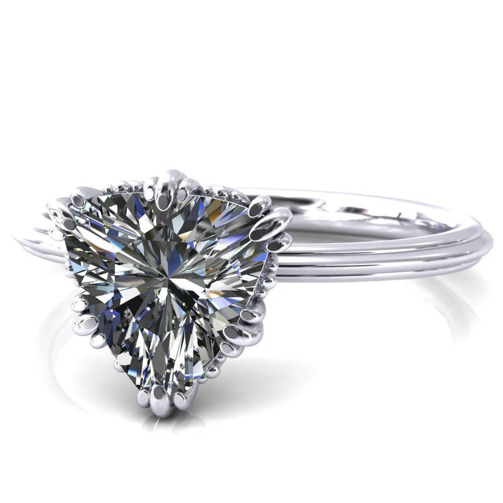 Botticelli  Trillion Moissanite 6-Fancy Prong Engagement Ring