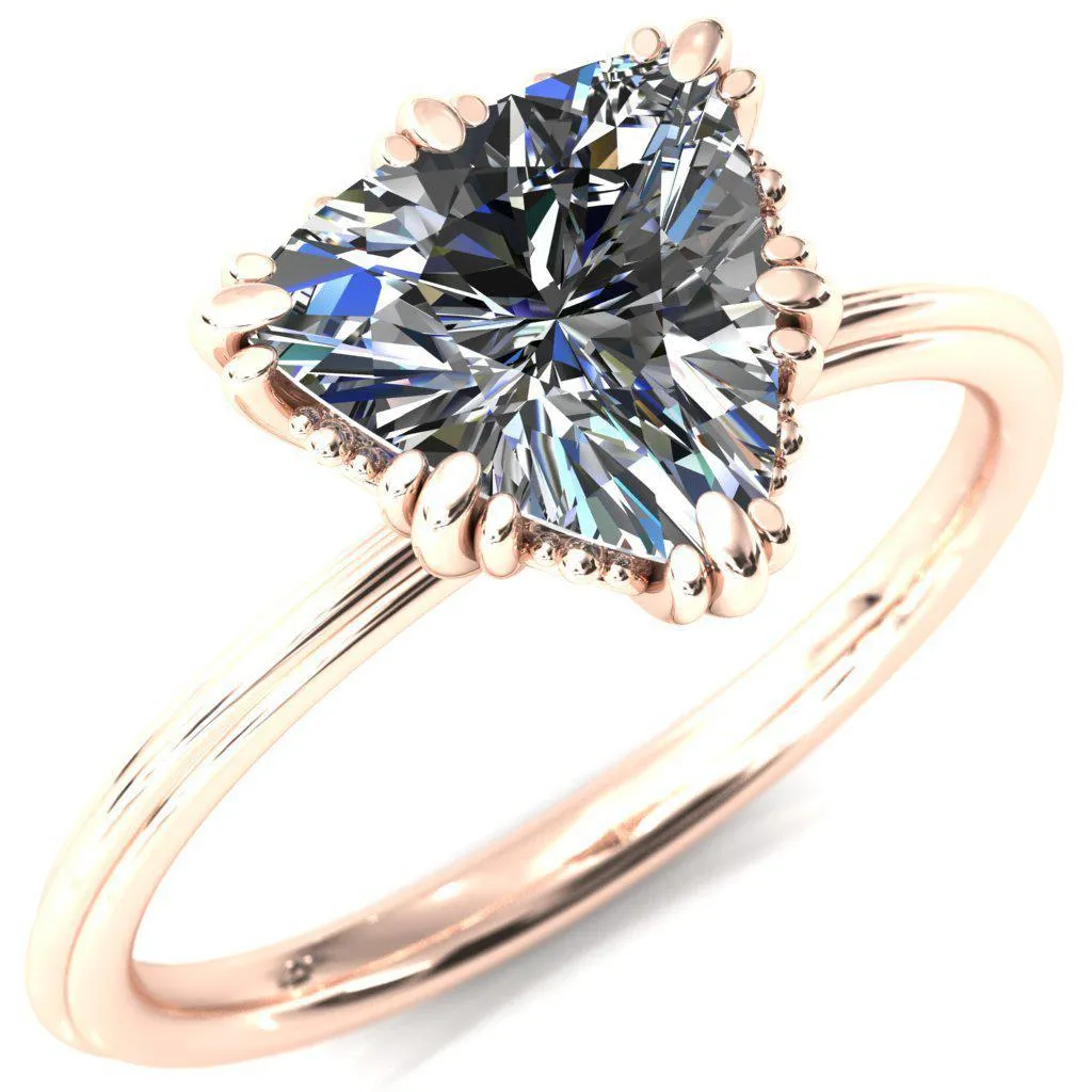 Botticelli  Trillion Moissanite 6-Fancy Prong Engagement Ring