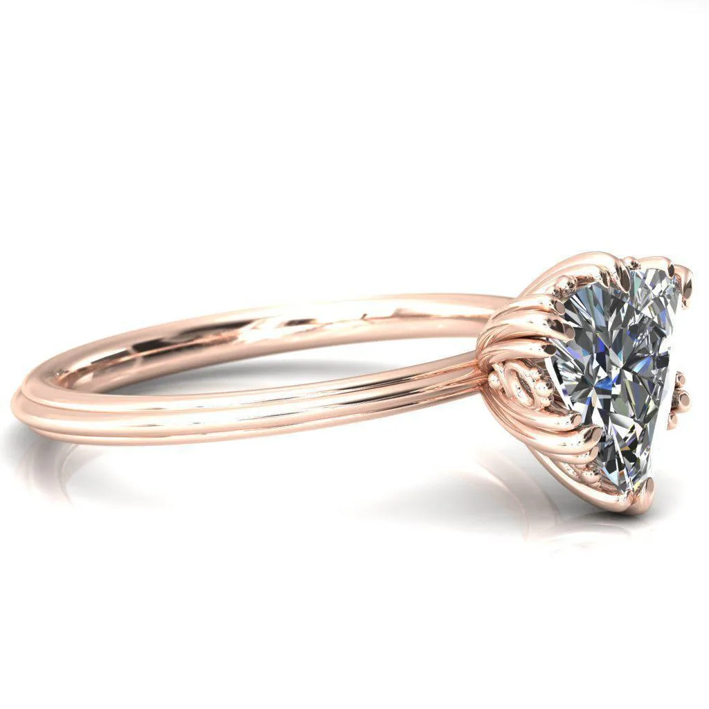 Botticelli  Trillion Moissanite 6-Fancy Prong Engagement Ring