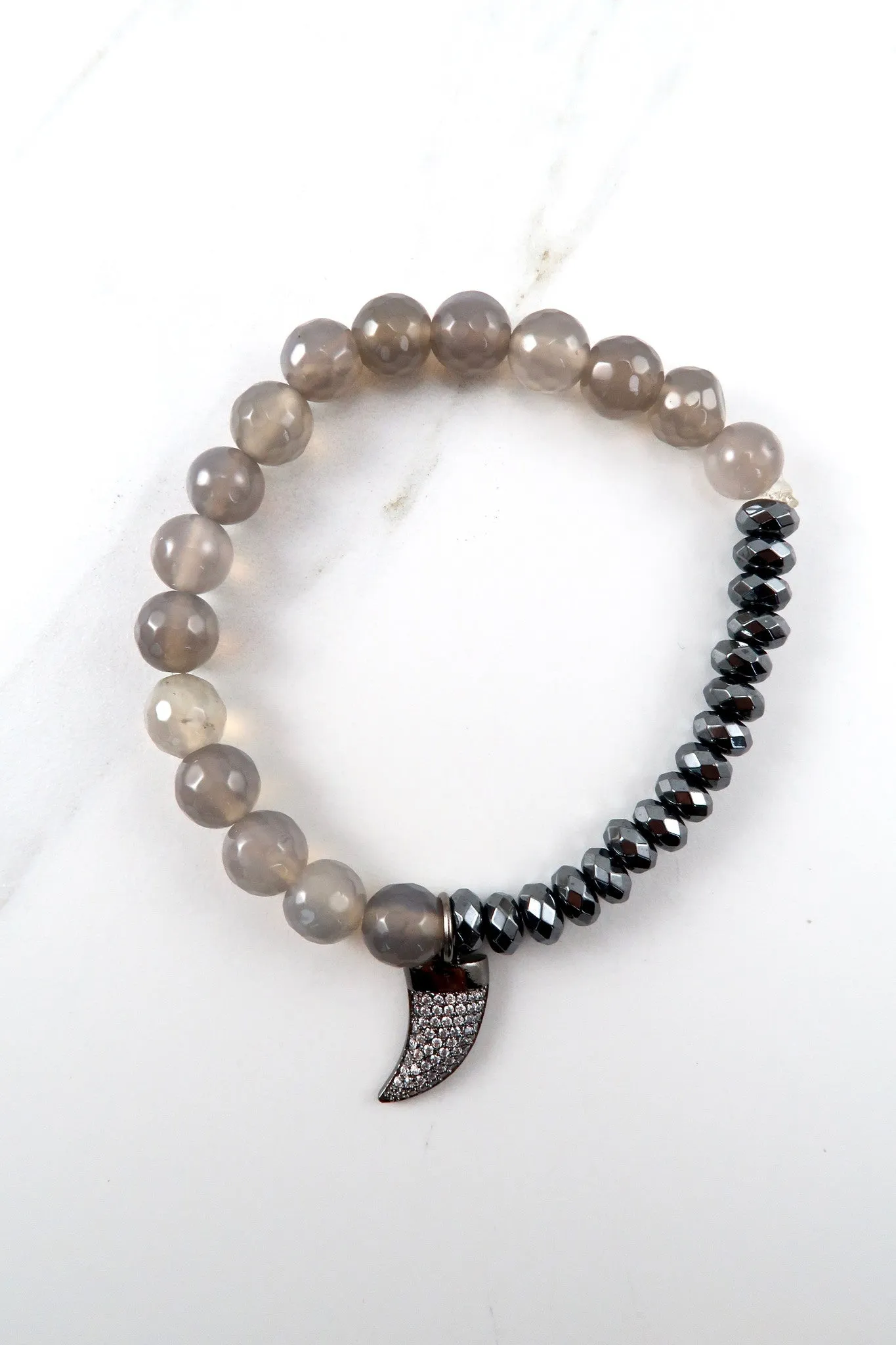 BRIDGETTE gray agate