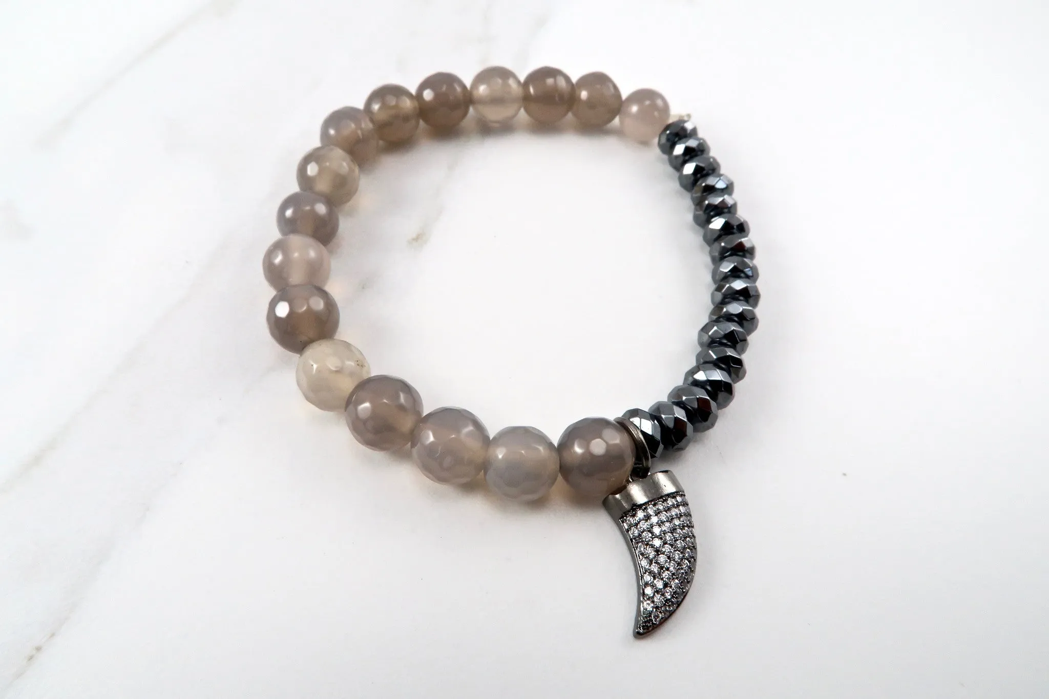 BRIDGETTE gray agate