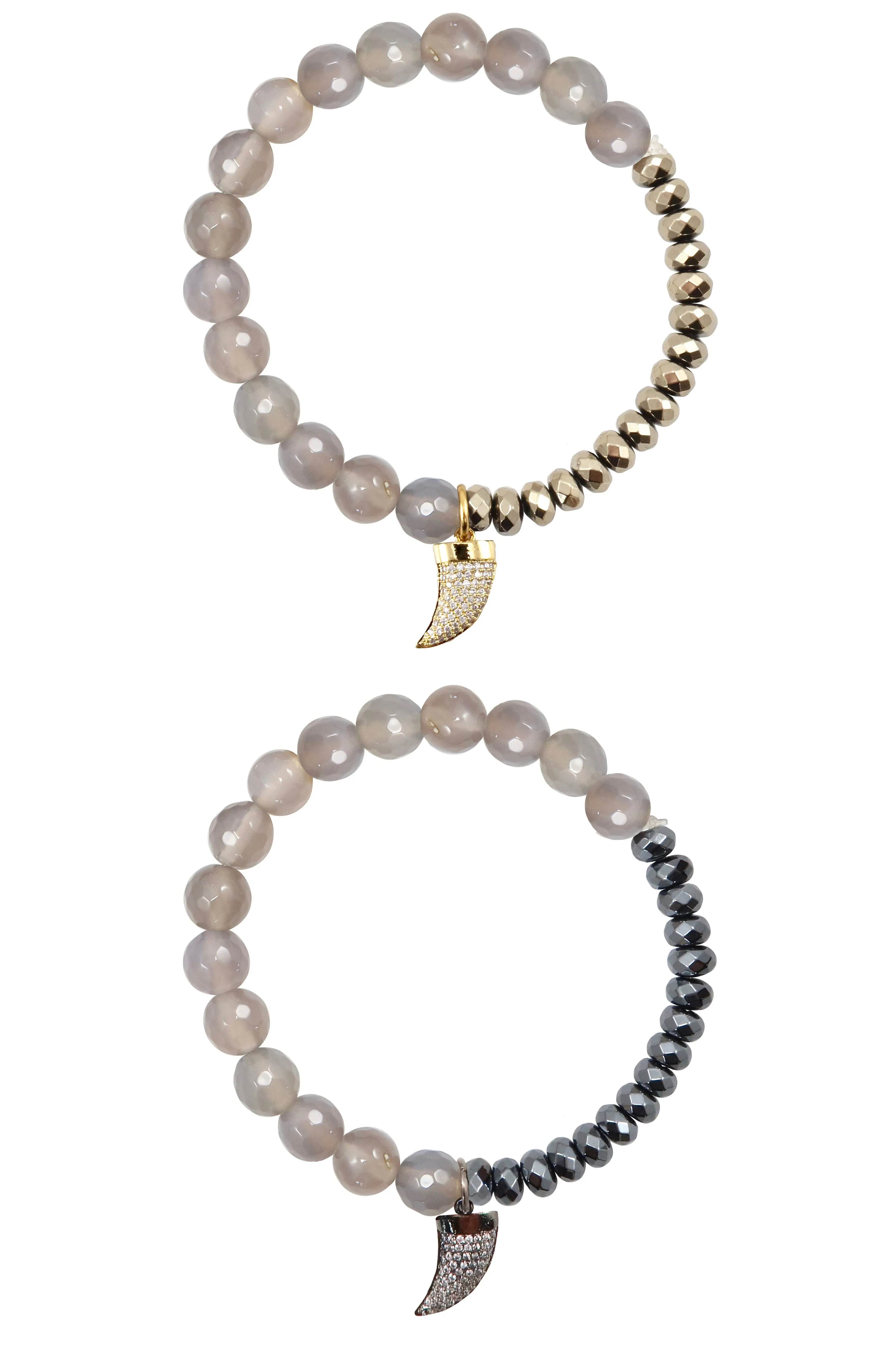 BRIDGETTE gray agate