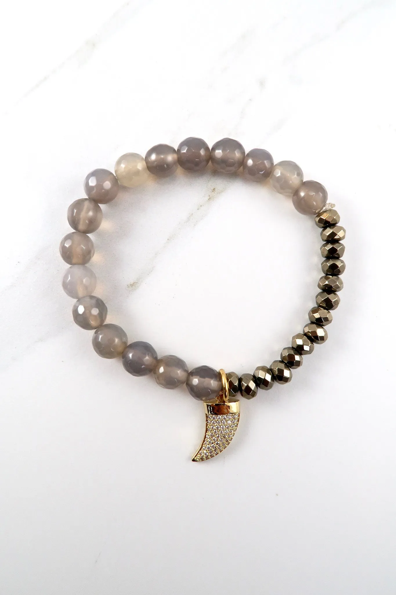BRIDGETTE gray agate