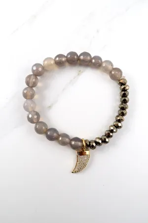 BRIDGETTE gray agate