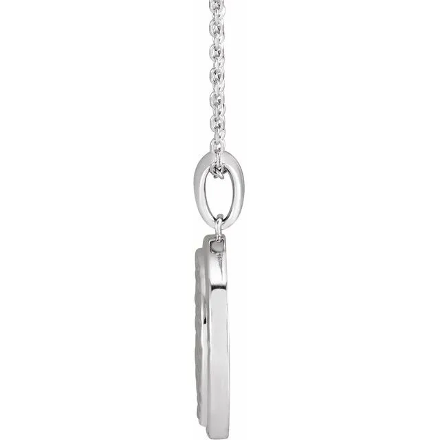 Brie Beaded Disc Pendant