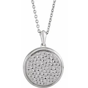 Brie Beaded Disc Pendant