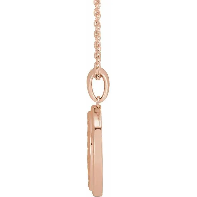 Brie Beaded Disc Pendant