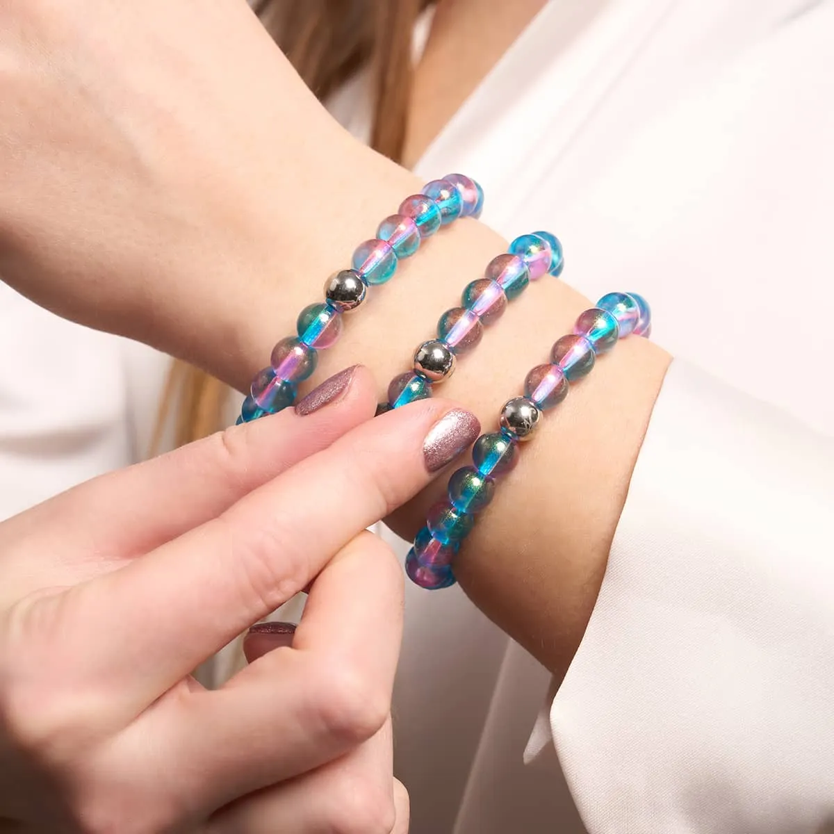 Bubble Pop | Shimmer Glass Bracelet
