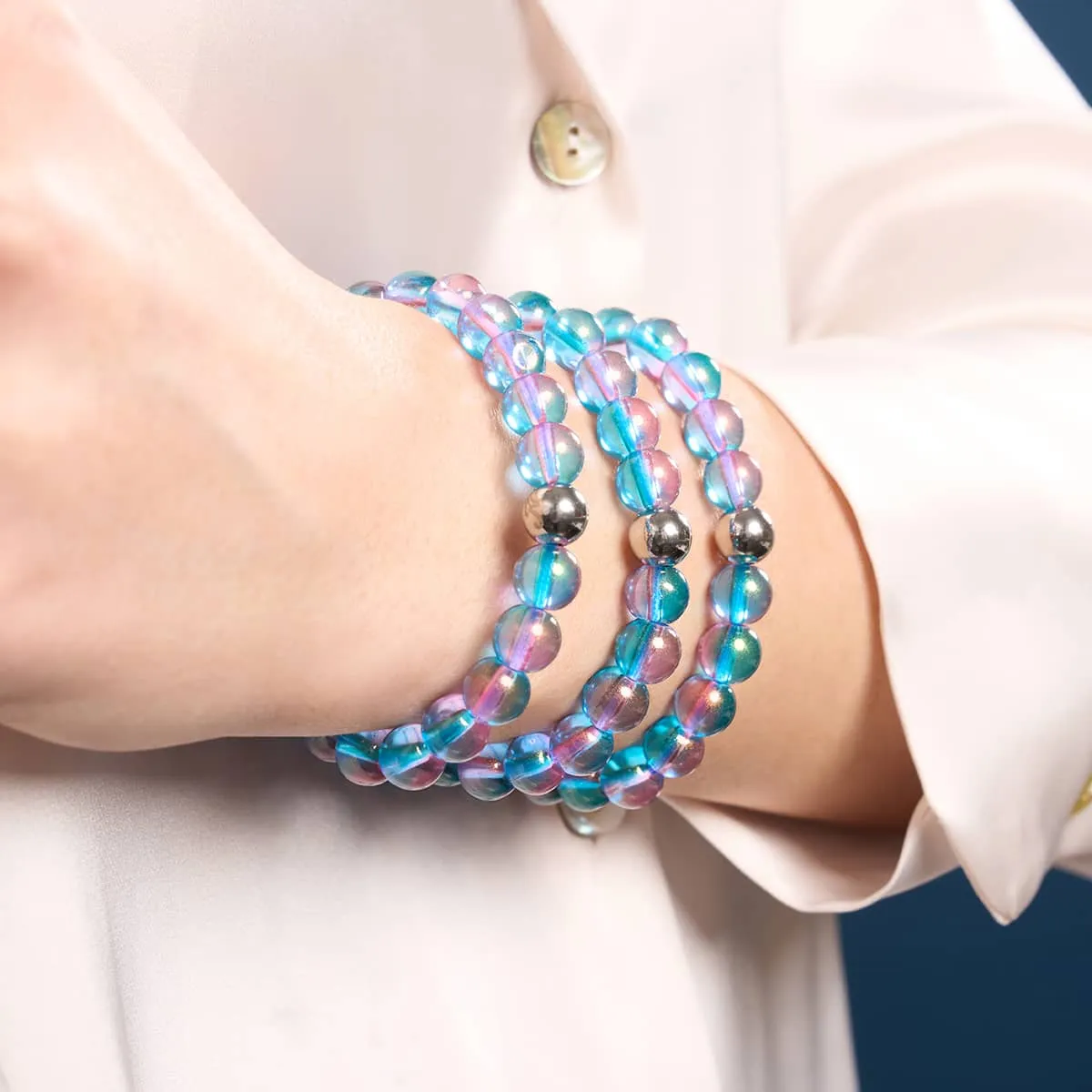 Bubble Pop | Shimmer Glass Bracelet