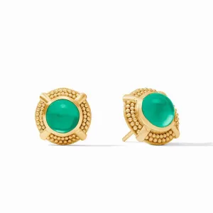 Cabochon Stud Earrings