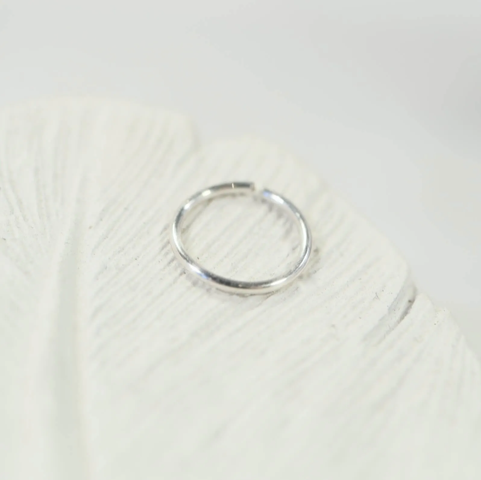 Cartilage Hoop Earring Plain Endless - SINGLE Choose Your Diameter, Gauge, Metal