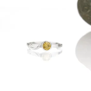 Cascade Ring with 5mm Citrine