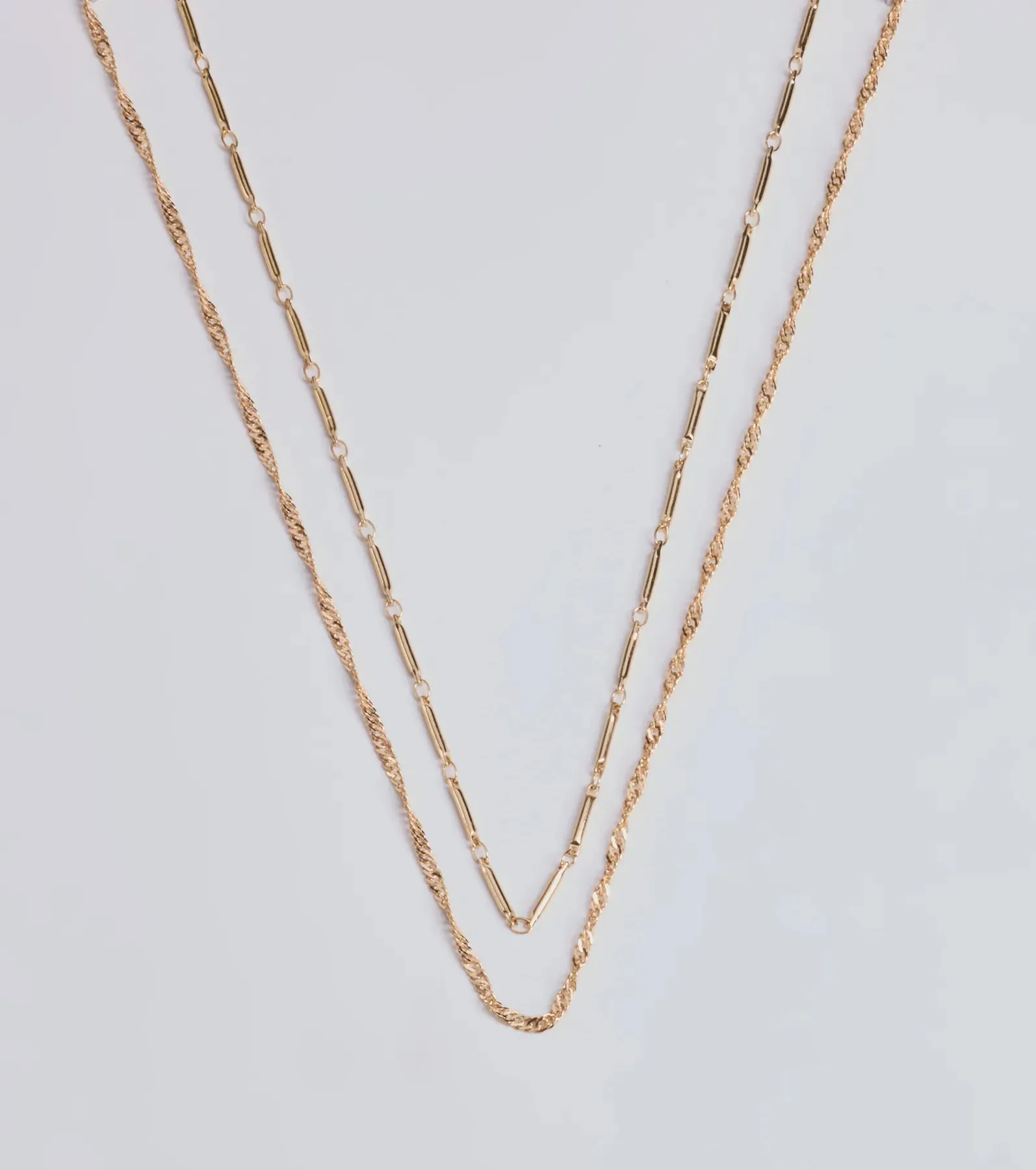 Casual Glam Layered Chain Necklace