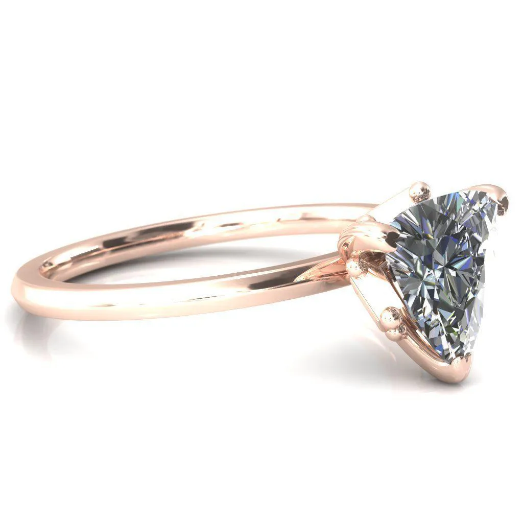 Celina Trillion Moissanite 3 Prong Engagement Ring