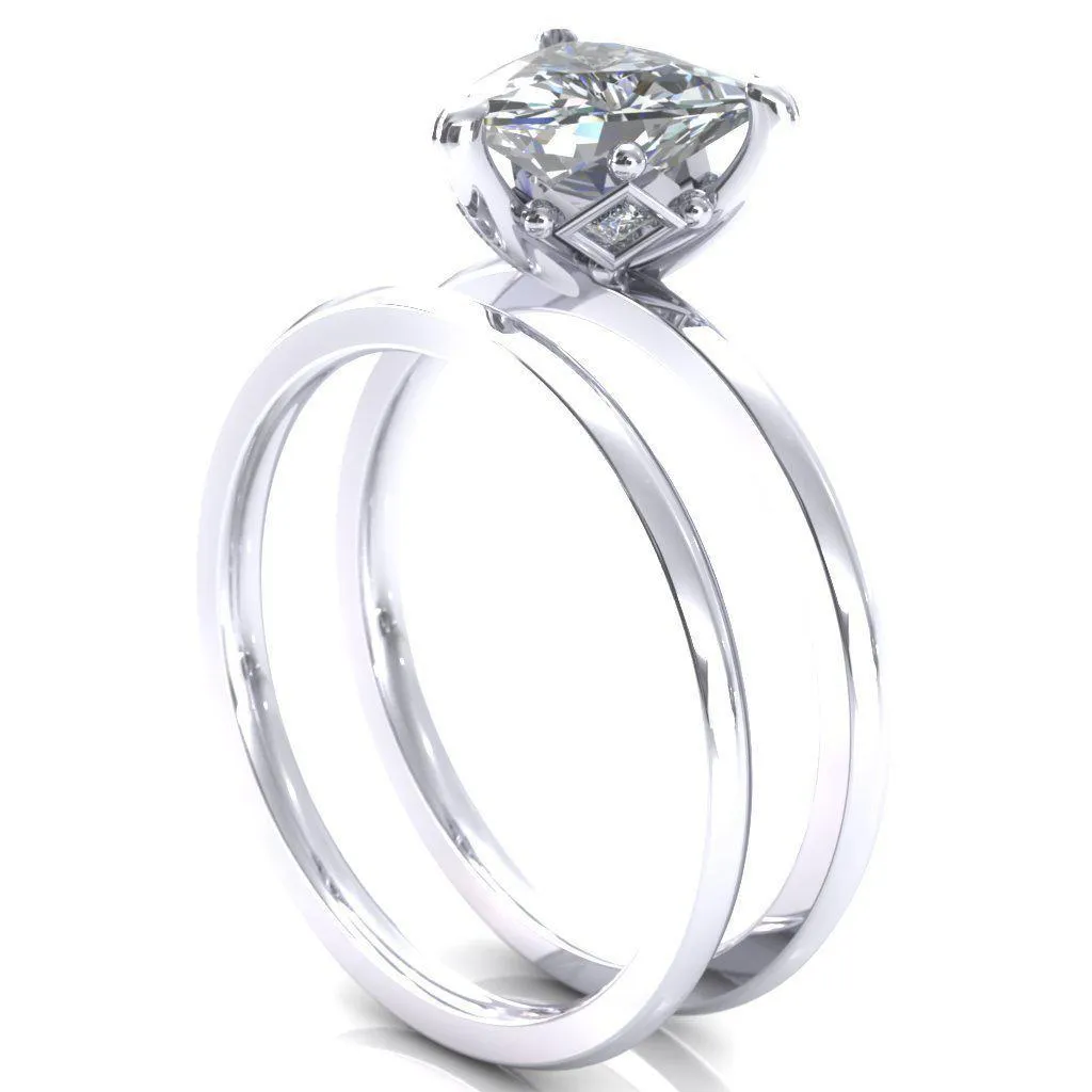 Celina Trillion Moissanite 3 Prong Engagement Ring