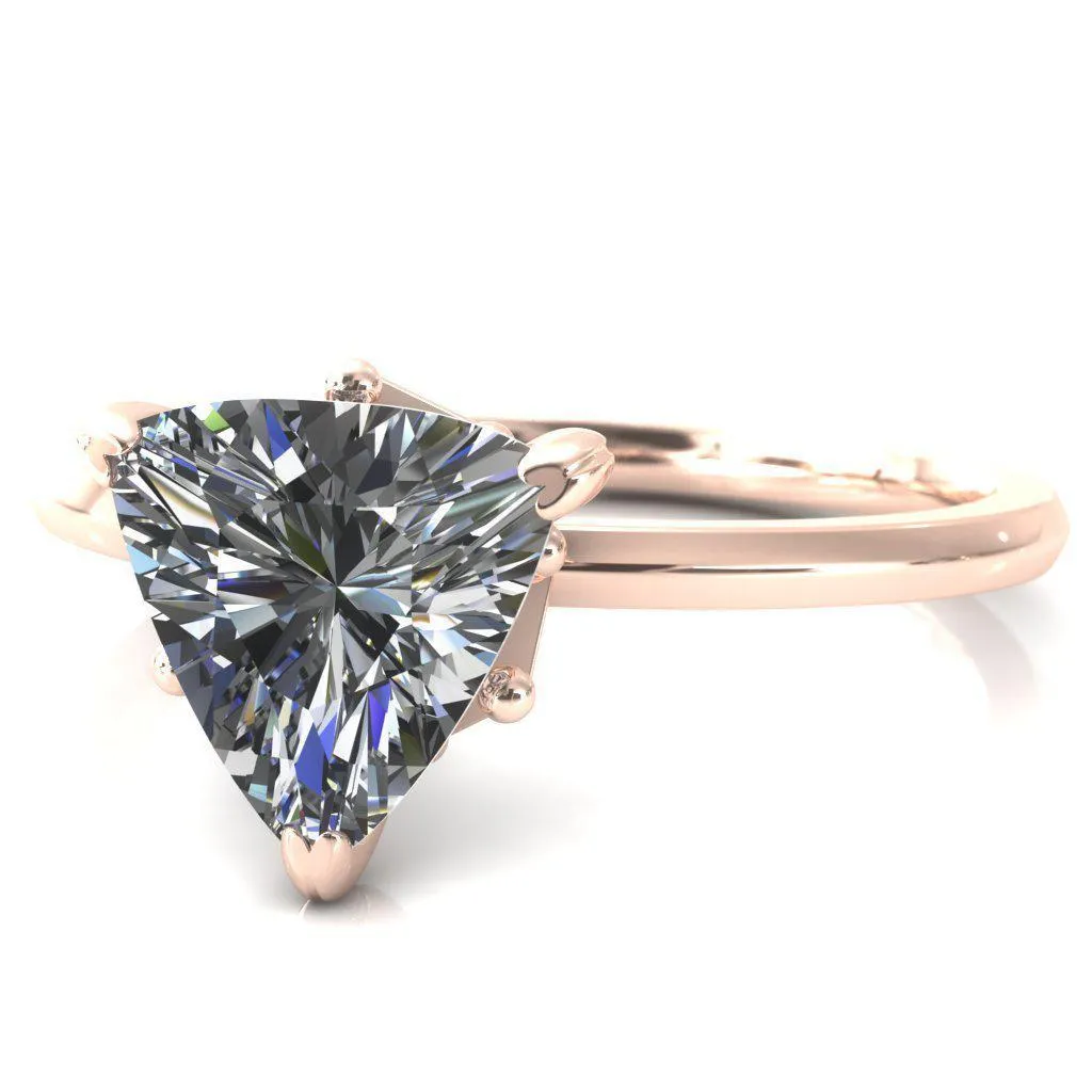 Celina Trillion Moissanite 3 Prong Engagement Ring