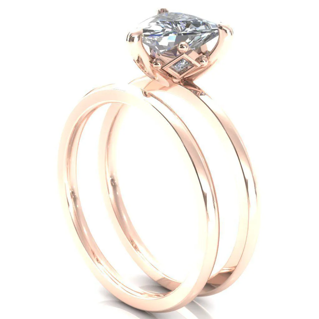 Celina Trillion Moissanite 3 Prong Engagement Ring