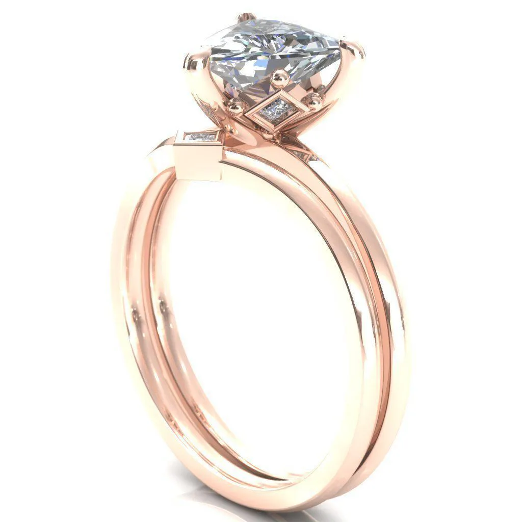 Celina Trillion Moissanite 3 Prong Engagement Ring
