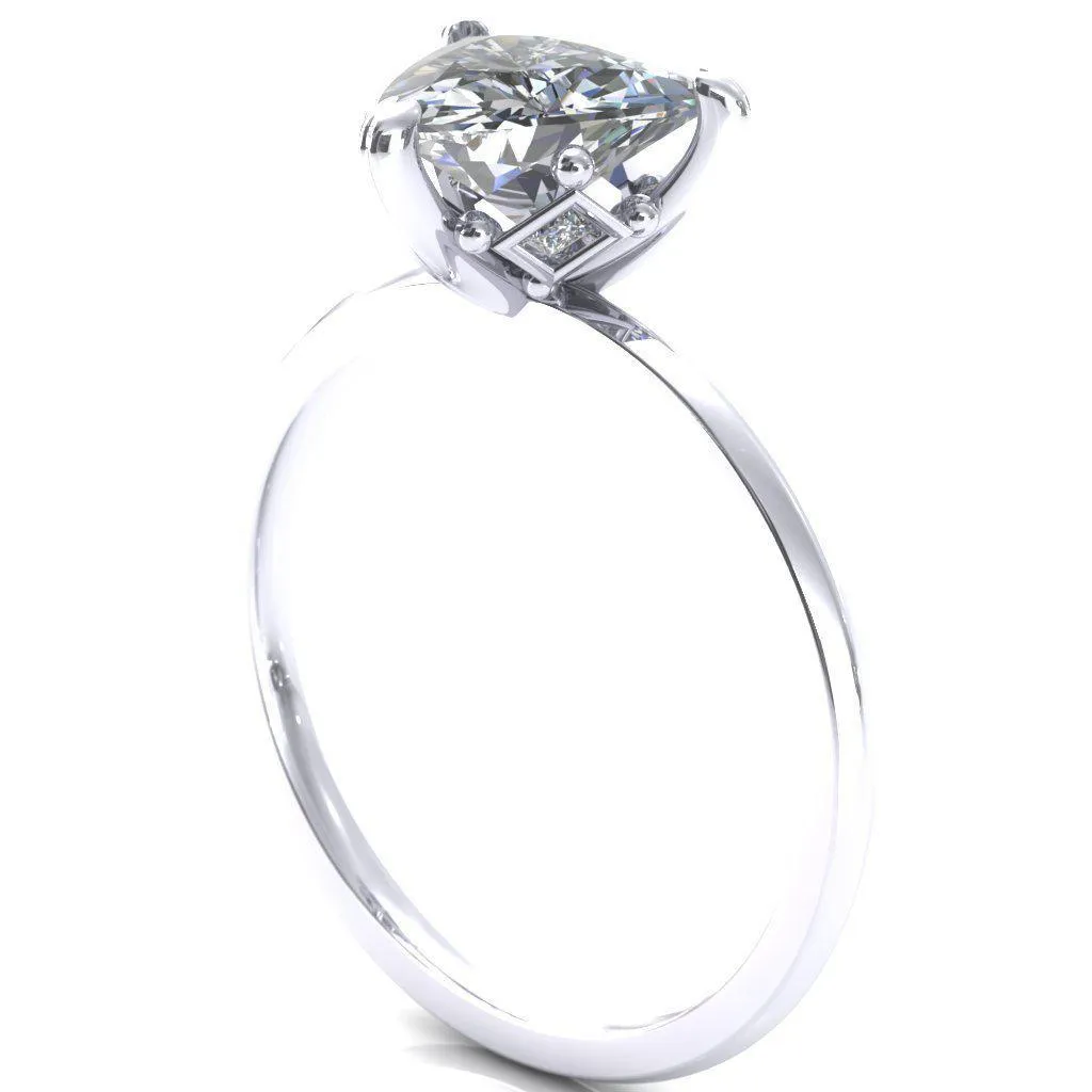 Celina Trillion Moissanite 3 Prong Engagement Ring
