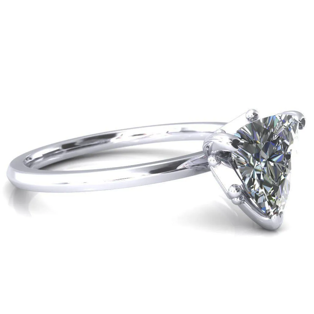 Celina Trillion Moissanite 3 Prong Engagement Ring