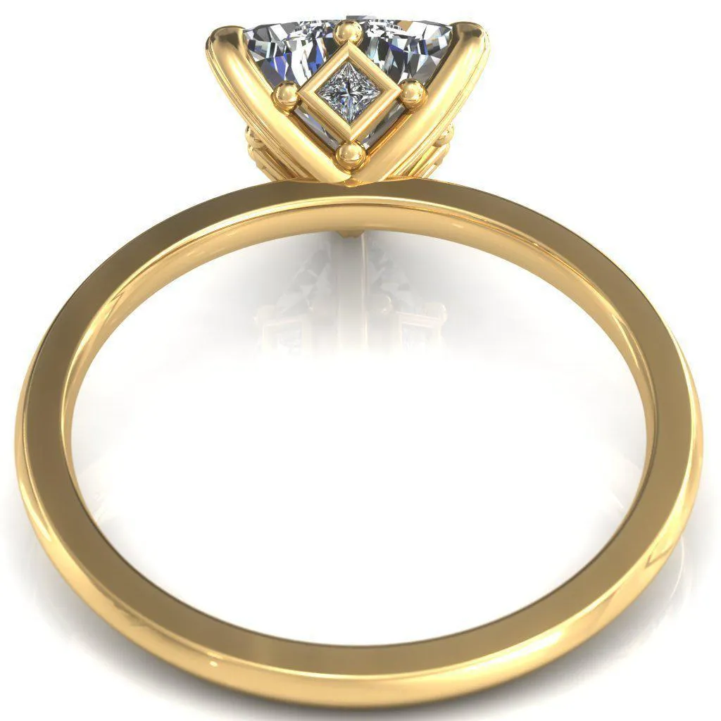 Celina Trillion Moissanite 3 Prong Engagement Ring