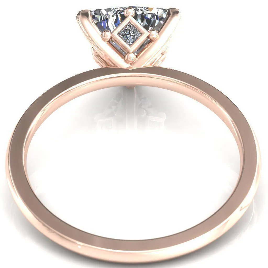Celina Trillion Moissanite 3 Prong Engagement Ring