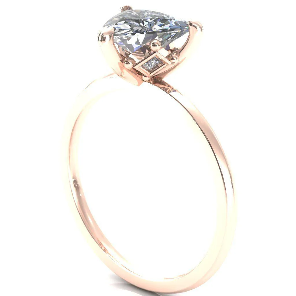 Celina Trillion Moissanite 3 Prong Engagement Ring