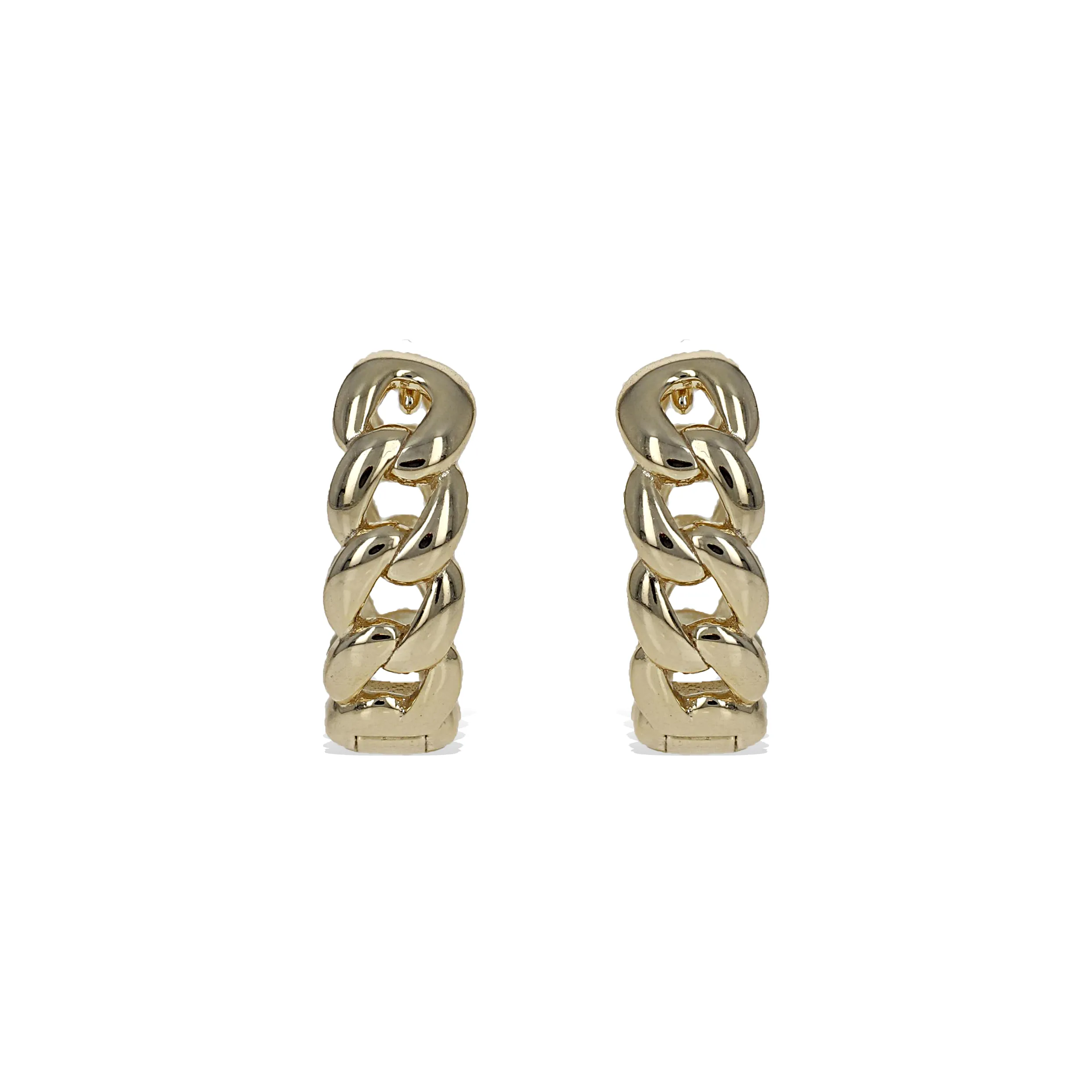 Chain Link Hoop Earrings