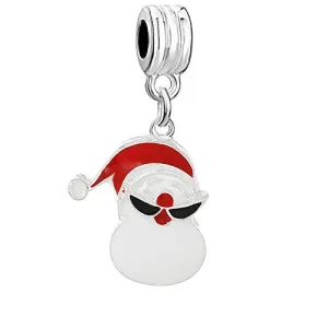 Christmas Santa Claus Head Bead Compatible for Most European Snake Chain Bracelet