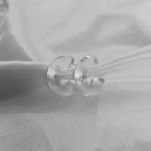 Chunky Clear Resin Hoop Earrings - Resin Earrings,Chunky Hoop Earrings,Thick Resin Earrings,Earrings In The UK,Clear Hoop Earrings In The UK