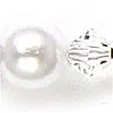 Classic Pearl & Crystal Drop Bridal or Bridesmaids Earrings