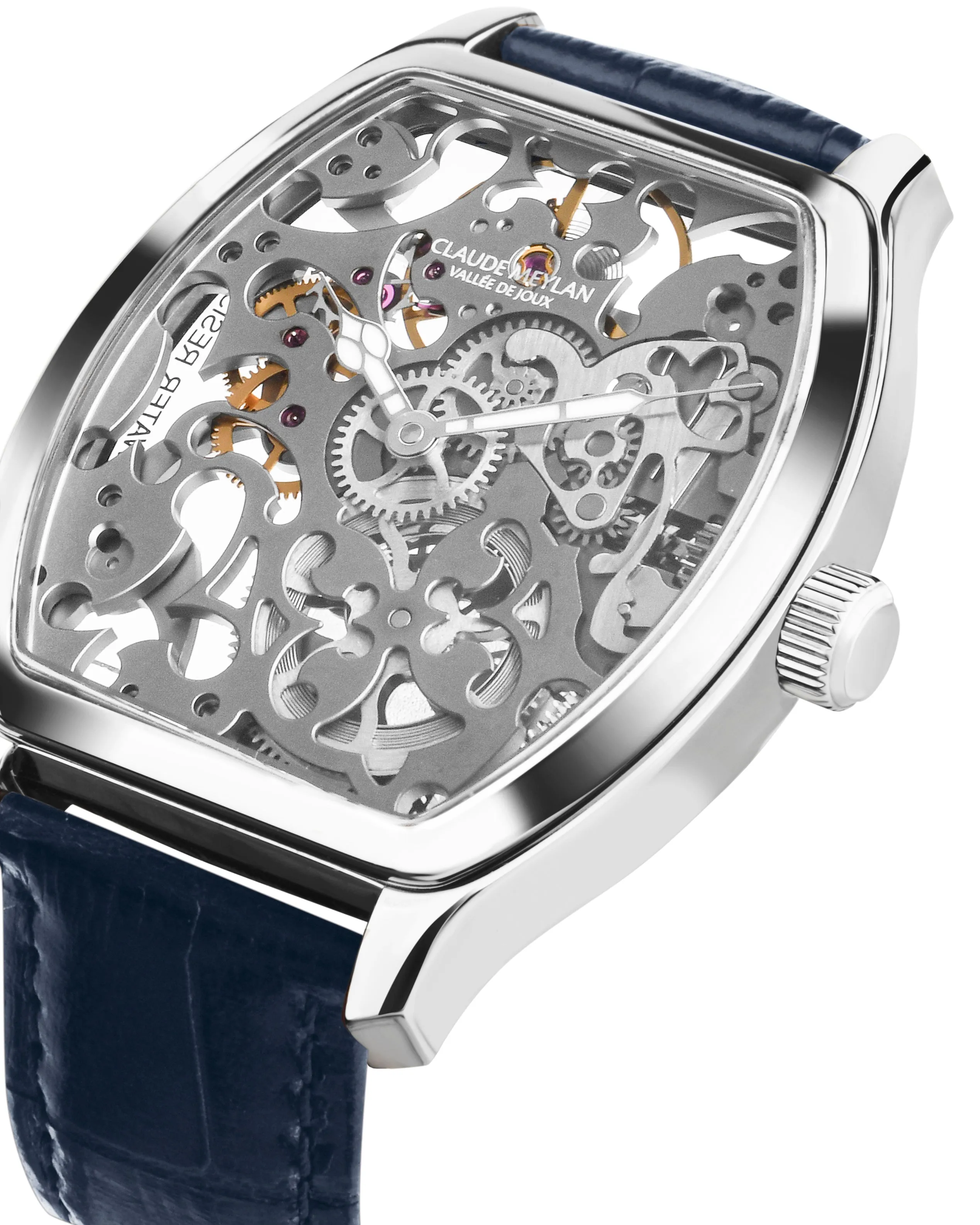 CLAUDE MEYLAN Tortue Skeleton Hand Winding See Through Watch For Gents - 6047-E