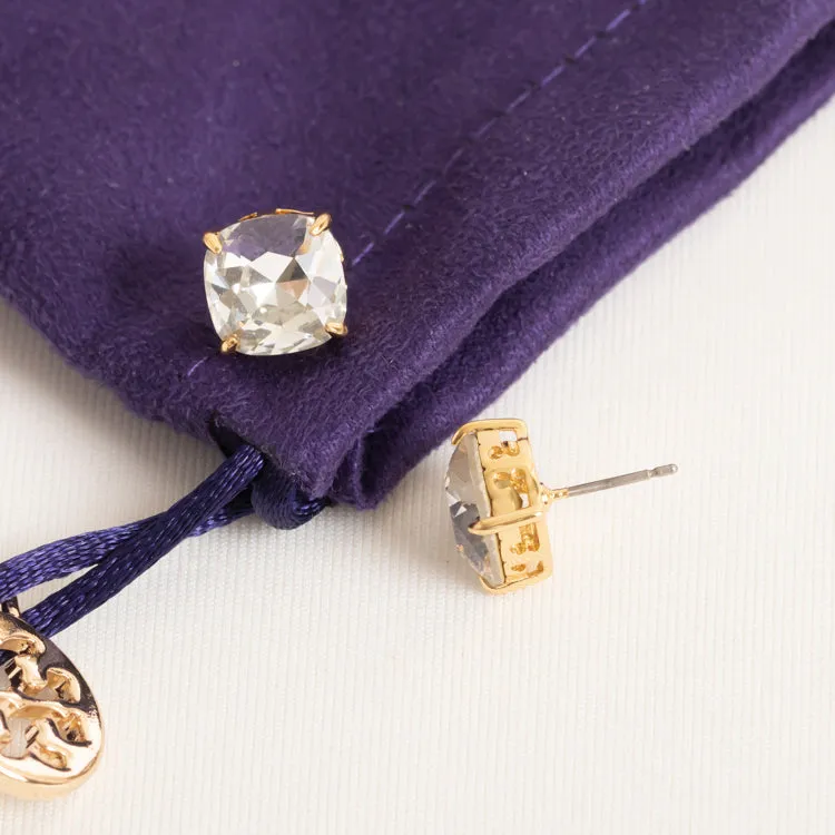 Clear Stud Crystal Set Earrings