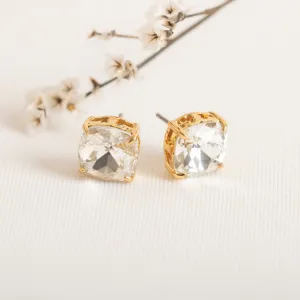Clear Stud Crystal Set Earrings