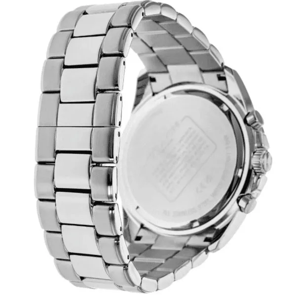 Coach Kent Silver Stainless Steel Black/Green Dial Chronograph Quartz Watch for Gents - 14602557