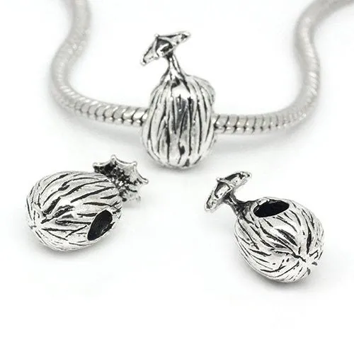 Coconut with Umbrella European Bead Compatible for Most European Snake Chain Bracelet