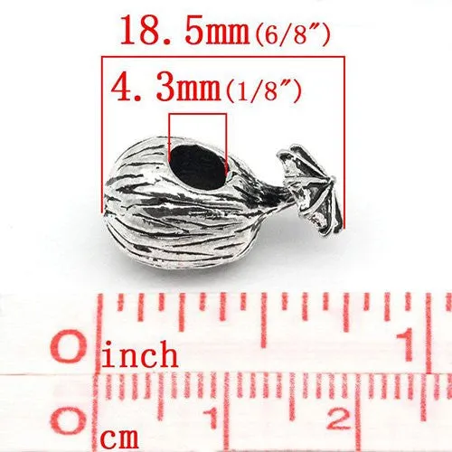Coconut with Umbrella European Bead Compatible for Most European Snake Chain Bracelet