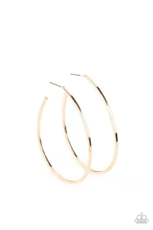 Cool Curves Gold Paparazzi Earrings