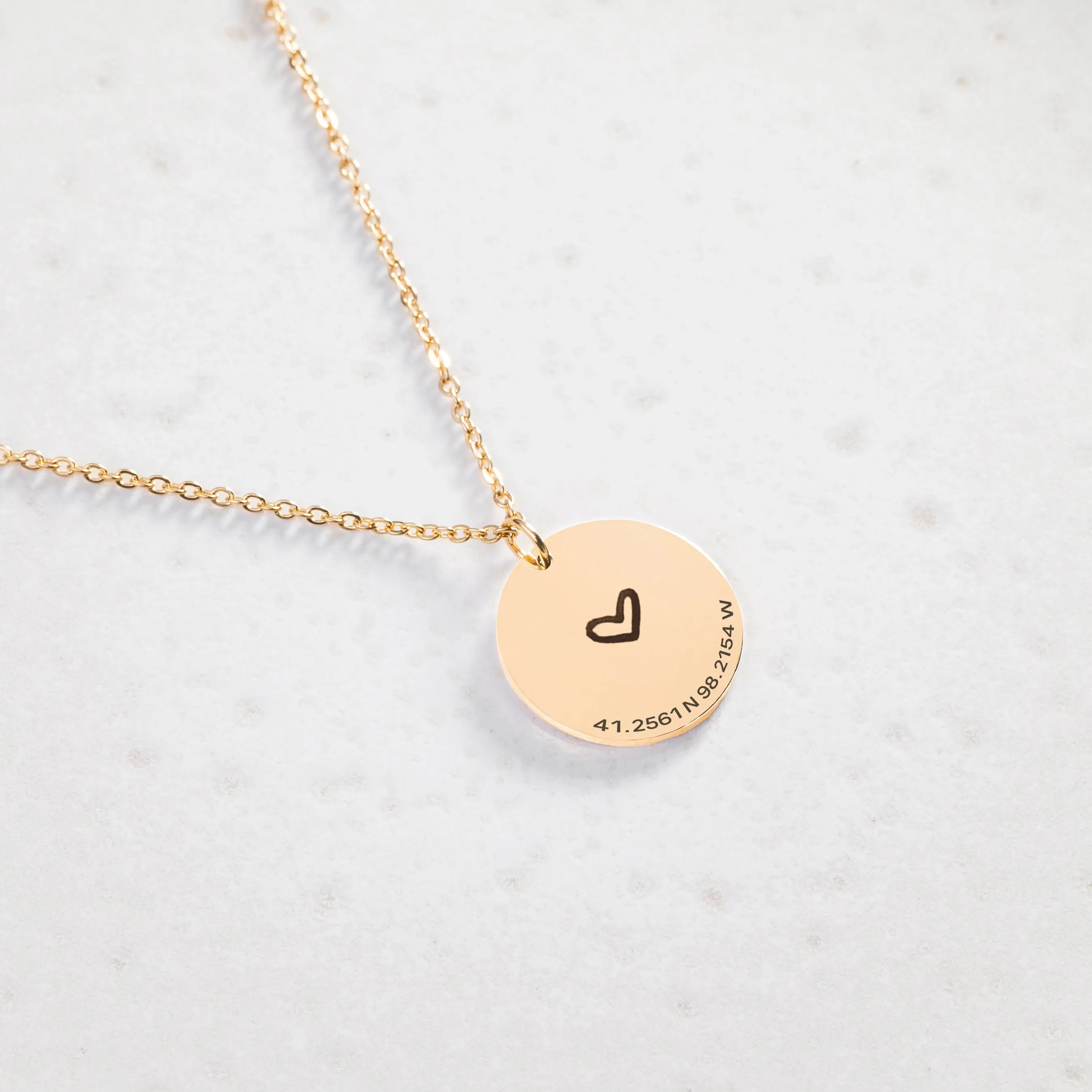 Coordinates Necklace - Personalized Location Necklace