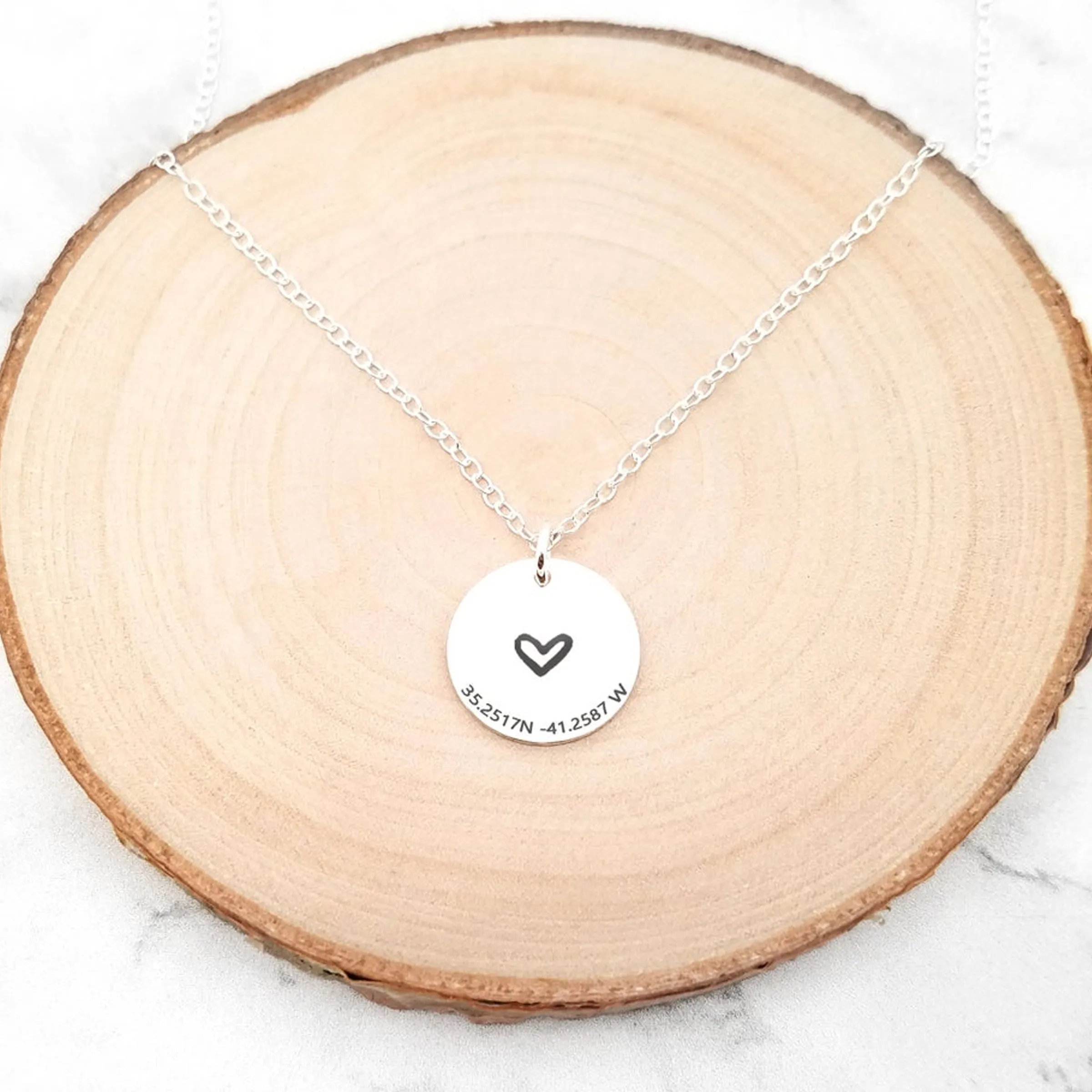 Coordinates Necklace - Personalized Location Necklace